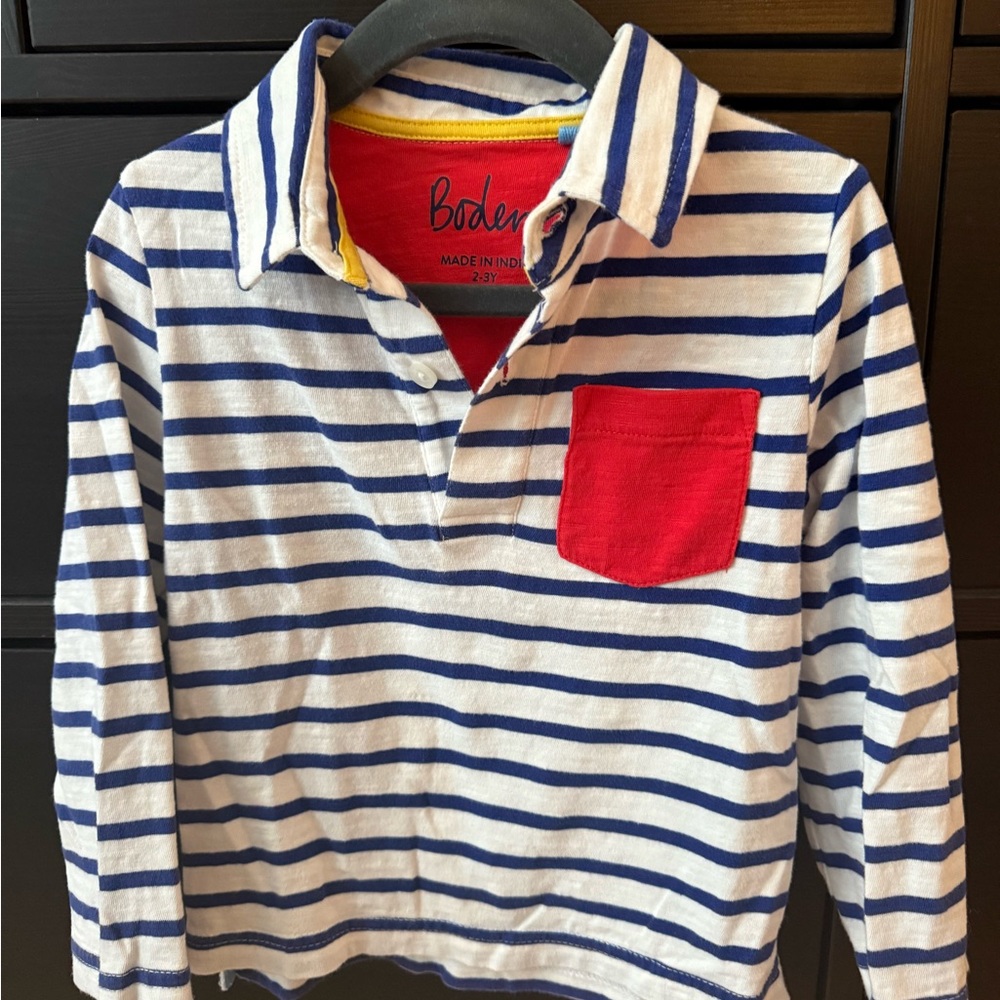 Mini Boden Kids Supersoft Polo Shirt